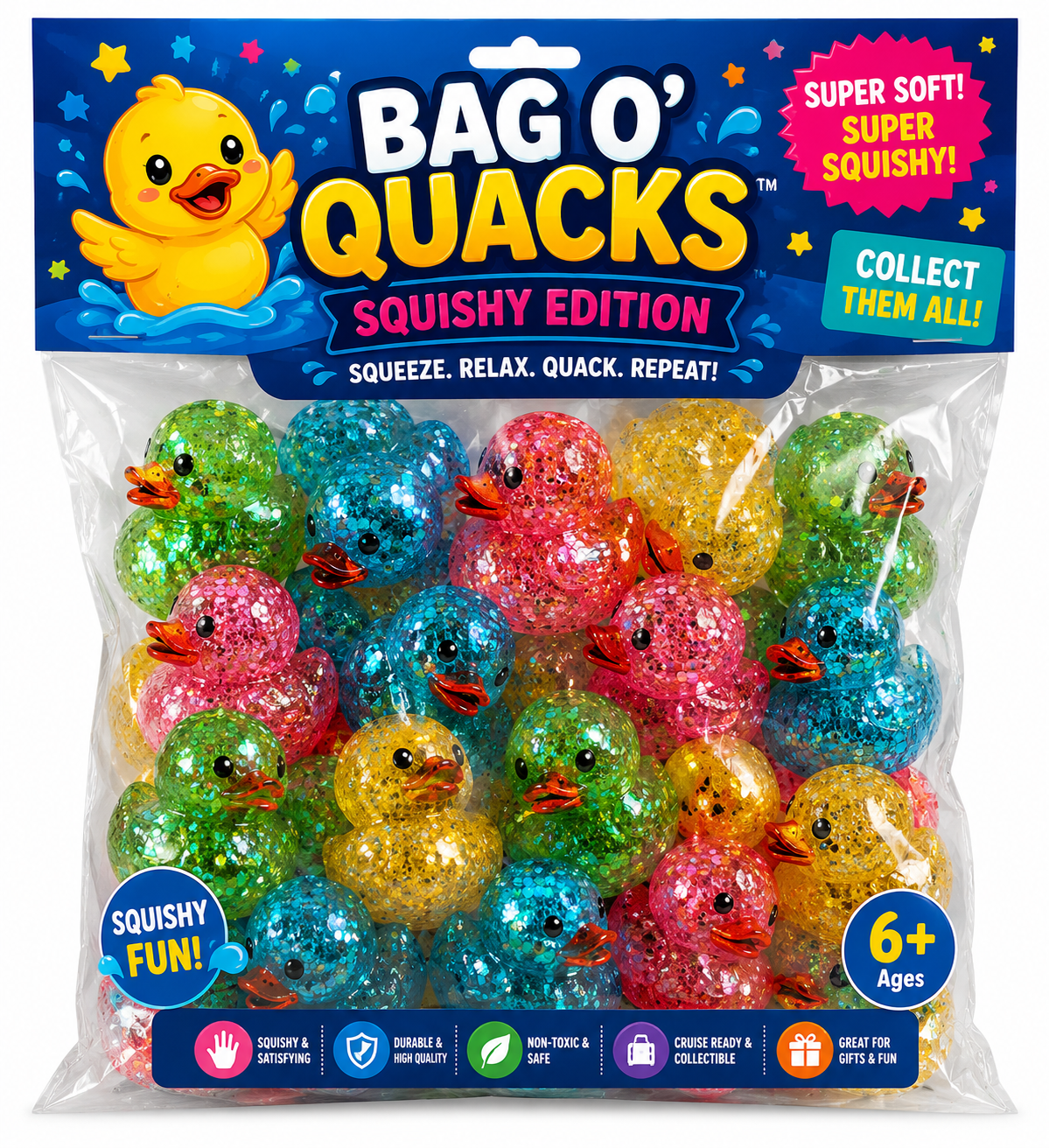 Founders Launch - Bag O’ Quacks™ – Squishy Edition 75 pack Win Prizes