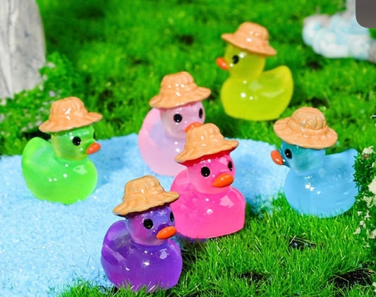100 Mini Farmer Quacks – Resin Duck Hat Collection 🦆🌾