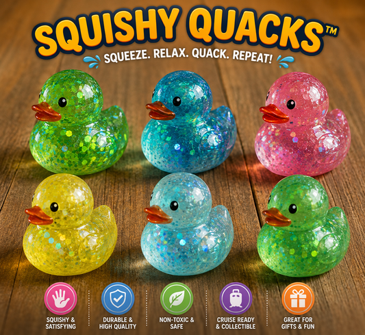 Squishy Quacks™ – Sensory Duck Collection (12 PCS)